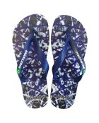 Tongs Printed Pop Art Paul bleu marine