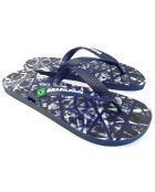 Tongs Printed Pop Art Paul bleu marine