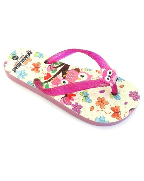 Tongs Printed Pop Noa fushia