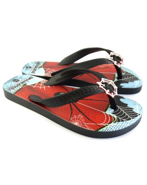Schwarze bedruckte Pop Noemie Flip-Flops