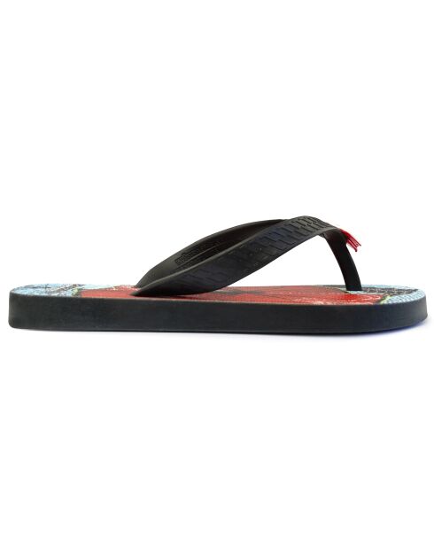Schwarze bedruckte Pop Noemie Flip-Flops