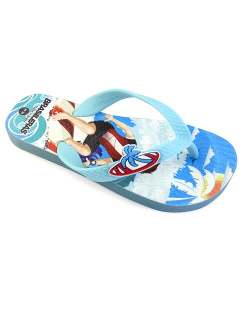 Tongs Printed Pop Lina bleu ciel