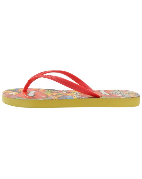 Tongs Printed Pop Art Lev rouges