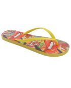 Tongs Printed Pop Art Lenna jaunes