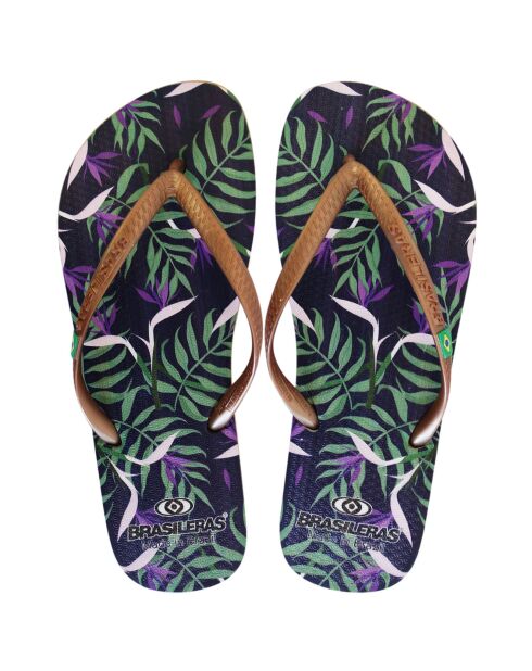 Tongs Printed Pop Art Karina dorées