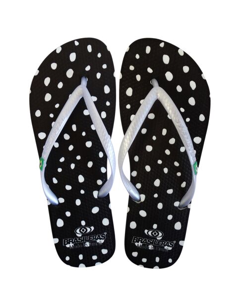 Tongs Printed Pop Art Pauline noires