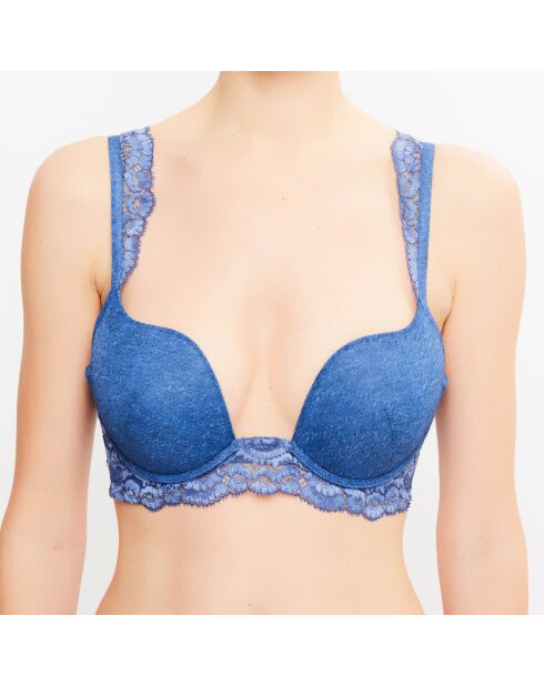 Soutien-gorge push-up amovible Amethyst denim