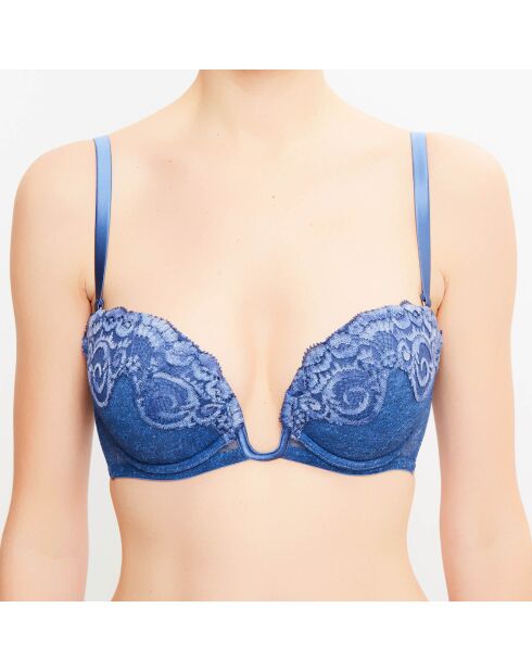 Soutien-gorge push-up Amethyst denim