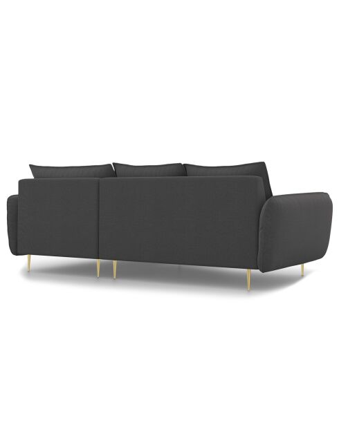 Canapé d'Angle Droit en Tissu Vienna gris foncé - 255x170x95 cm