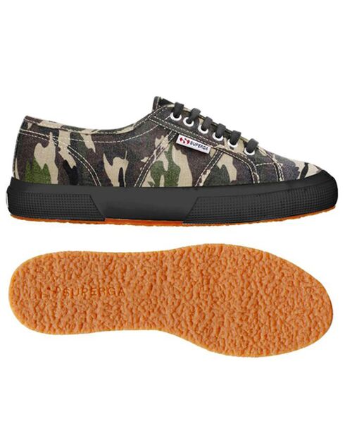 Baskets Camo kaki/noir