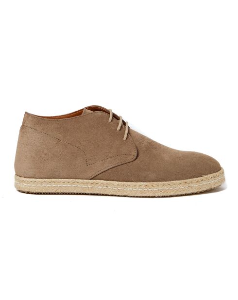 Desert Boots en Velours de Cuir Paul marron clair