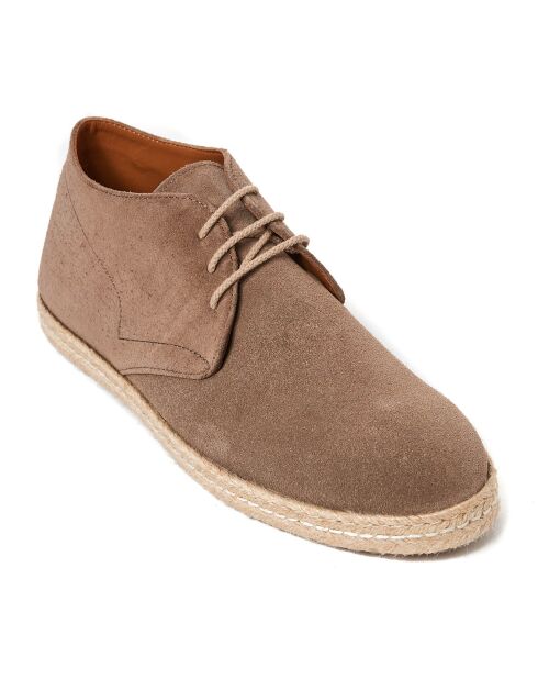 Desert Boots en Velours de Cuir Paul marron clair