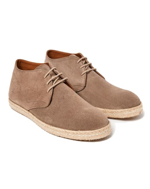 Desert Boots en Velours de Cuir Paul marron clair