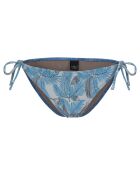 Slip bikini blu con stampa Palme Moi