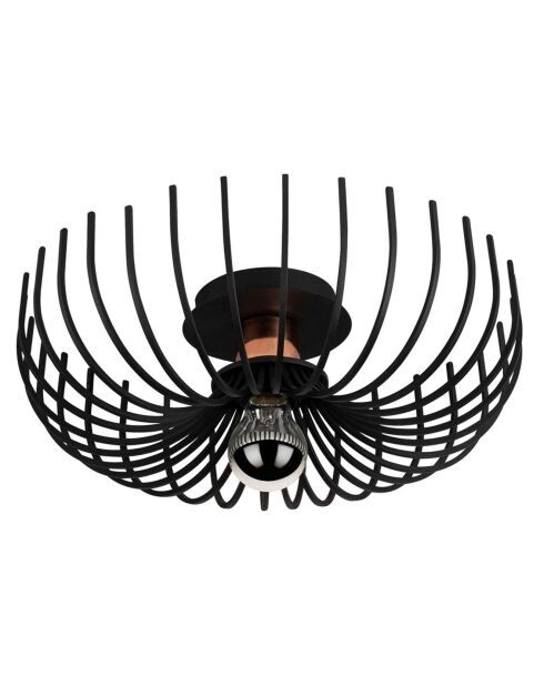 Plafonnier Aspendos noir  -  D. 36xh.12 cm