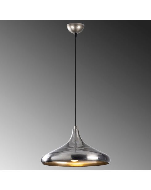 Suspension Berceste argenté - 35x35x116cm
