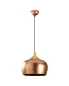 Suspension Berceste dorée - 30x30x123cm