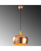 Suspension Berceste dorée - 30x30x123cm