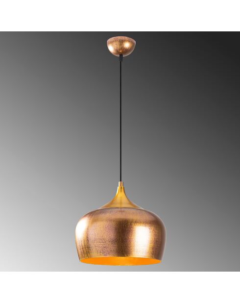 Suspension Berceste dorée - 30x30x123cm