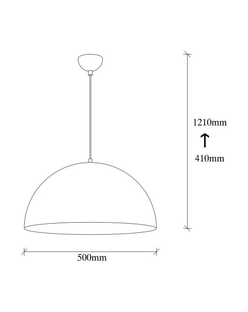 Suspension Berceste blanche - 50x50x121cm