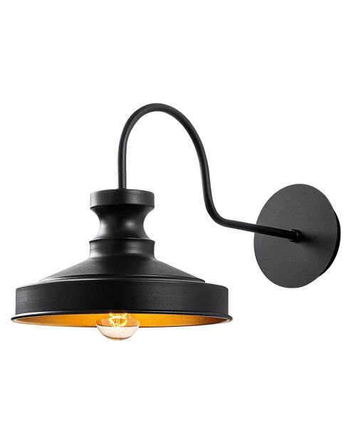 Berceste schwarze Wandleuchte - 22x42xh.23 cm