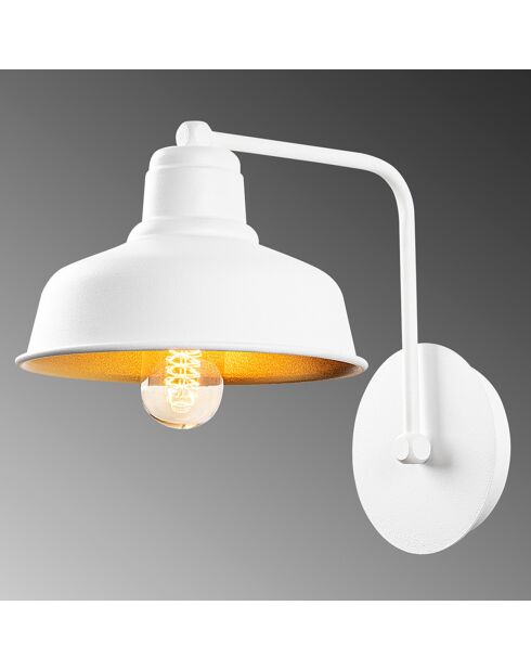Lampada da parete Berceste bianca - 19x27xh.24 cm