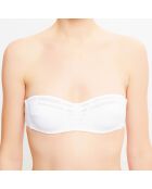 Haut de maillot bandeau Mirage blanc