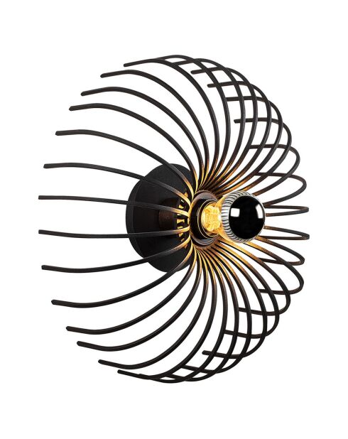 Wandlamp Aspendos zwart - D. 12xh.36 cm