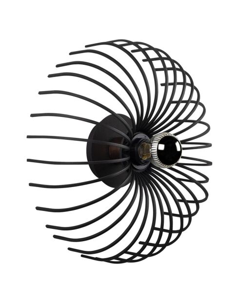 Wandlamp Aspendos zwart - D. 12xh.36 cm