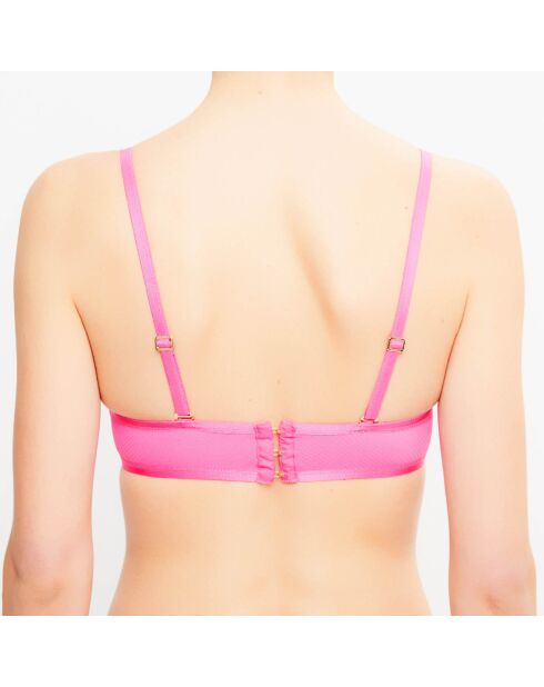 Swim-Essence fuchsia bikinitop met push-up hoofdband