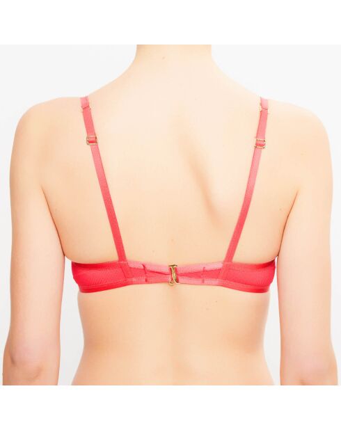 Rode top van zacht jersey Swim-Essence