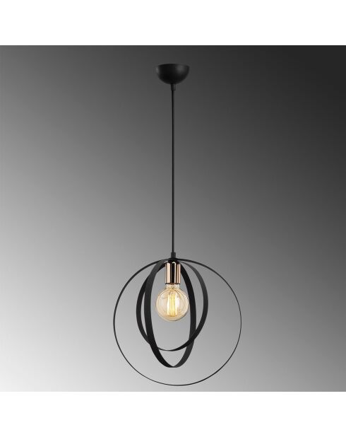 Suspension Vaveyla noire  -  D. 35xh.131 cm