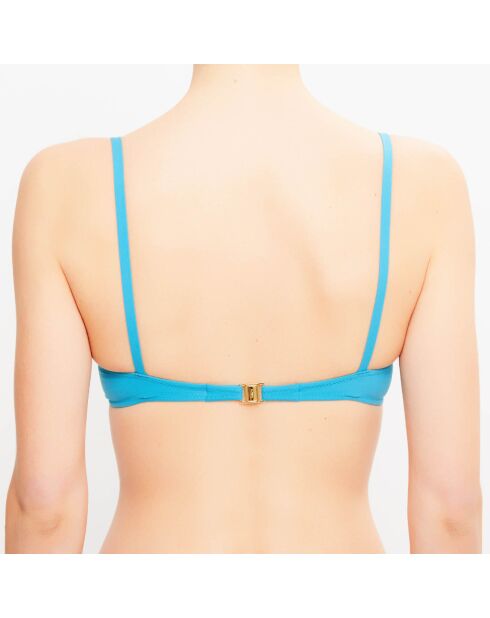 Top bikini moderno turchese