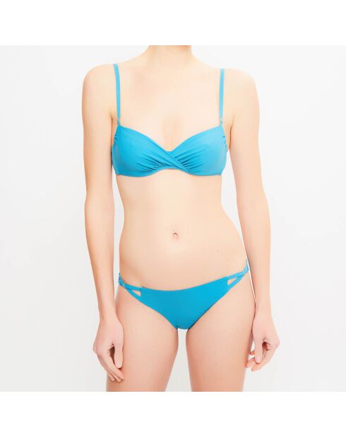 Top bikini moderno turchese