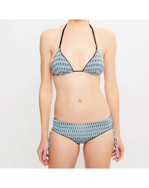 Eva shorty zwembroekje met zwart/turquoise print
