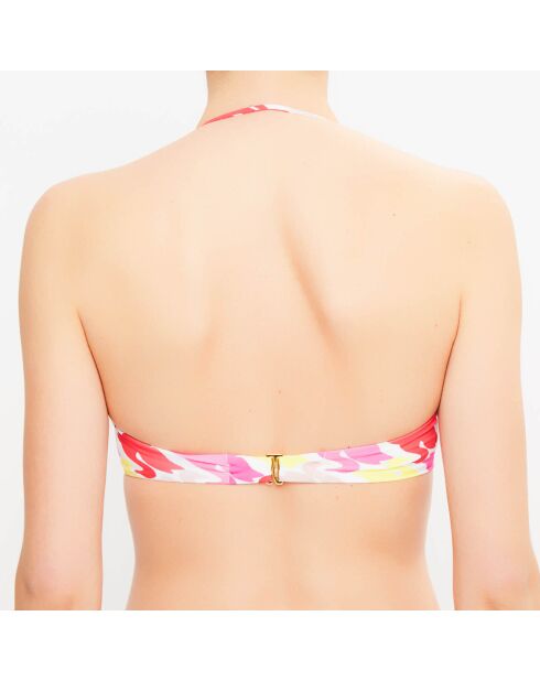 Fleur de Plume Bandeau-bikinitop met veelkleurige print