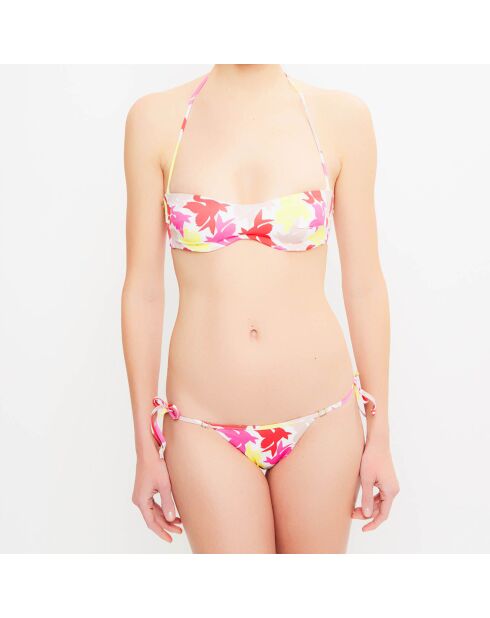 Fleur de Plume Bandeau-bikinitop met veelkleurige print