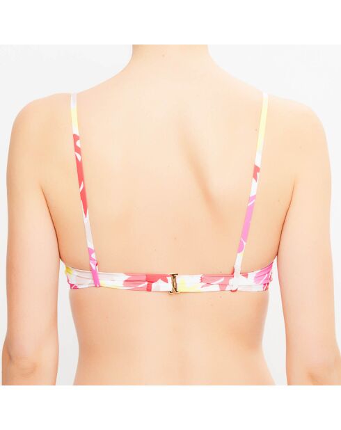 Fleur de Plume badpaktop met veelkleurige print en beugel