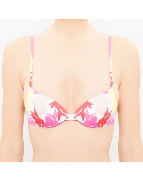 Fleur de Plume badpaktop met veelkleurige print