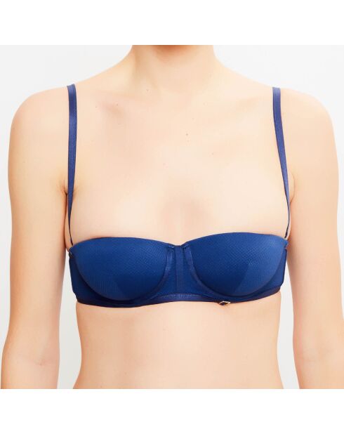 Haut de maillot bandeau push-up Swim-Essence bleu