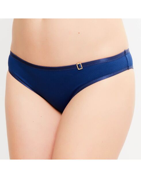 Swim-Essence blaue, hoch geschnittene Bikinihose