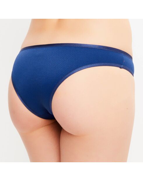 Swim-Essence blaue, hoch geschnittene Bikinihose