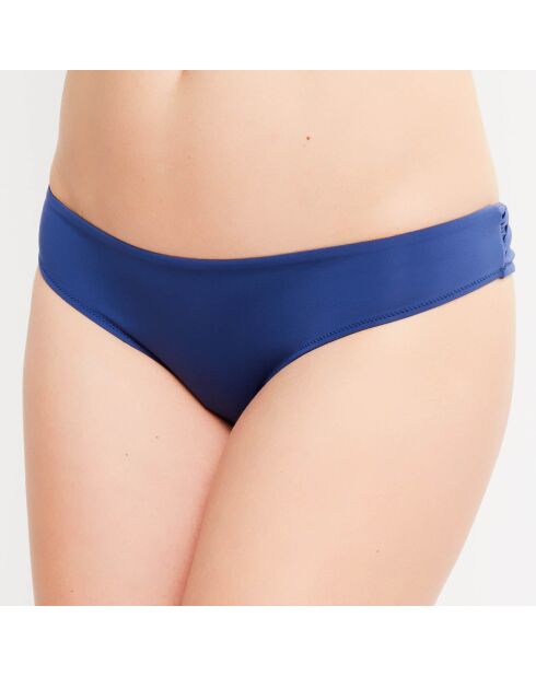 Waves blauw hoog uitgesneden bikinibroekje