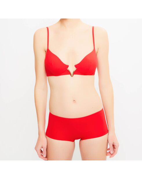 Aquamarijnrode bikinitop