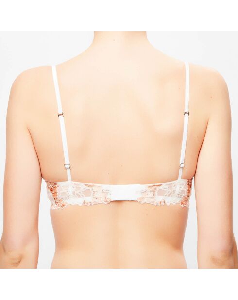 Soutien-gorge push-up sans armatures Love Stone blanc