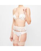 Soutien-gorge push-up sans armatures Love Stone blanc