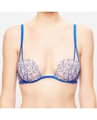 Soutien-gorge push-up amovible sans armatures Marble Mood bleu électrique