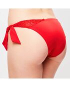 Bas de maillot à nouer Glimmering Soutache rouge