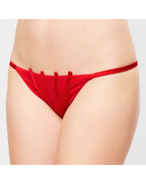 Bas de maillot Graphique Couture rouge