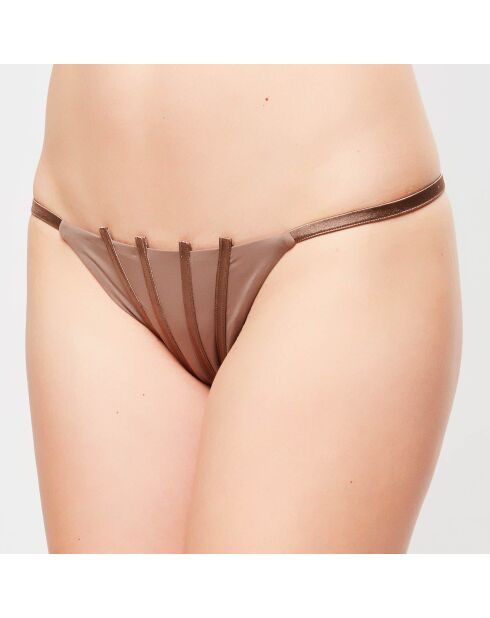 Bas de maillot Graphique Couture marron